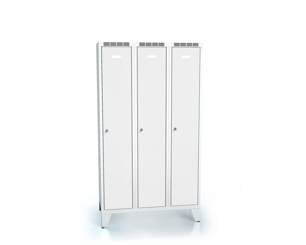 Cloakroom locker reduced height ALSIN with feet 1620 x 900 x 500